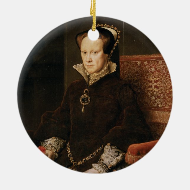 Décoration En Céramique Queen Mary I de l'Angleterre Maria Tudor par MOR (Dos)