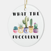 Décoration En Céramique Quel Fucculent (Gauche)