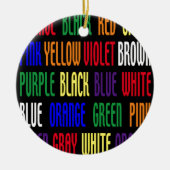 Décoration En Céramique Quelle est ma couleur ? (Devant)