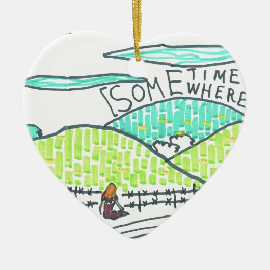 Décoration En Céramique Quelque part / Parfois (Devant)