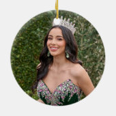 Décoration En Céramique Quinceanera 15e fête d'anniversaire personnalisée (Dos)