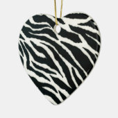 Décoration En Céramique RAB Rockabilly Zebra Imprimer noir et blanc (Gauche)