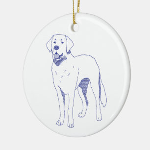 Décoration En Céramique Race de chien Labrador