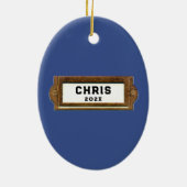 Décoration En Céramique Racquetball Player cadeau de vacances (Dos)