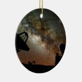 Décoration En Céramique Radiotélescopes et manière laiteuse (Droite)