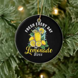 Décoration En Céramique Rafraîchi Chaque Jour Le Patron De Limonade