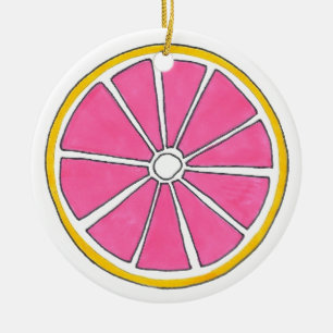 Décoration En Céramique Rafraîchir Pamplemousse rose Fruit Fric