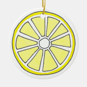 Décoration En Céramique Rafraîchissement de la tranche de fruits d'agrumes