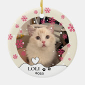 Décoration En Céramique Ragdoll Chat Personnalisé Dessin À Main (Dos)