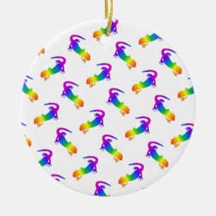 Décoration En Céramique Rainbow Salamander