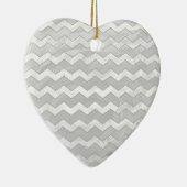 Décoration En Céramique Rainy Sky Grey Chevron Motif (Droite)