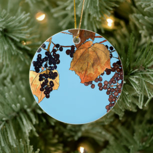 Décoration En Céramique Raisins de givre Art nouveau