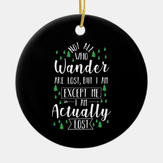 Décoration En Céramique Randonnée Drôle Dire (Devant)