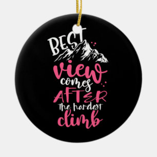 Décoration En Céramique Randonnée Meilleure Vue Arrive Après La Montée La