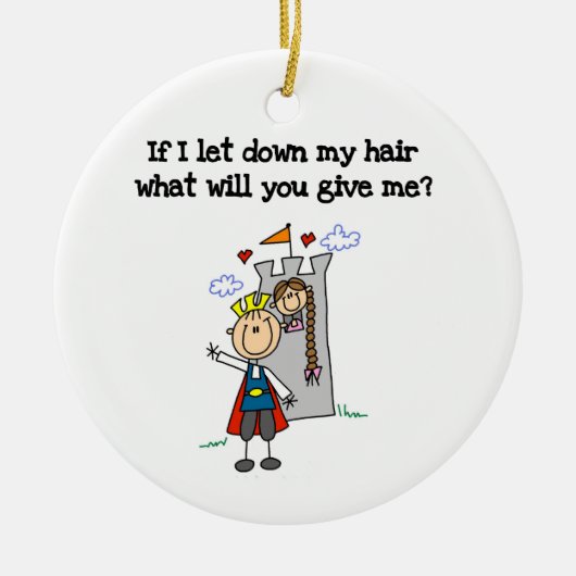 Décoration En Céramique Rapunzel moderne (Devant)