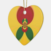 Décoration En Céramique Rasta Colours Art Abstrait Imprimer (Gauche)