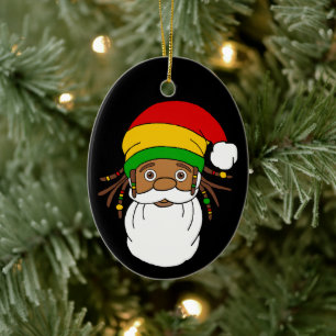 Décoration En Céramique Rasta Père Noël Noël