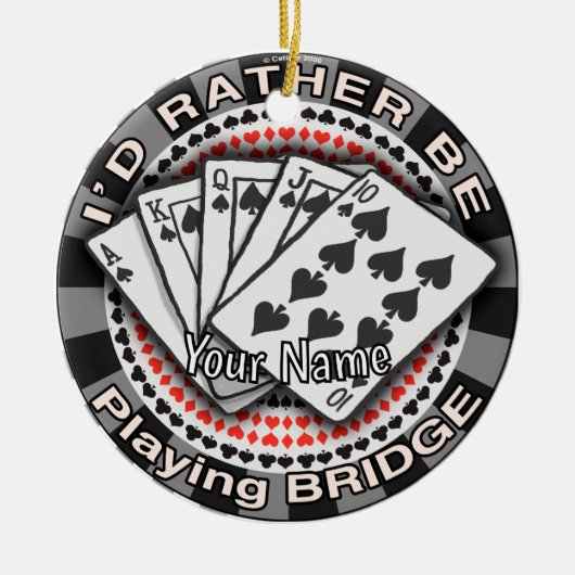 Décoration En Céramique Rather Play Bridge (Devant)