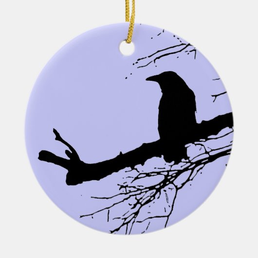 Décoration En Céramique Raven and Dead Tree (Devant)