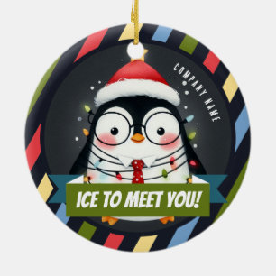 Décoration En Céramique Ravi de vous glacer ! Temp - Le Noël du bureau