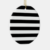 Décoration En Céramique Rayé noir et blanc (Droite)