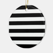 Décoration En Céramique Rayé noir et blanc (Gauche)