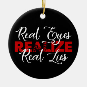 Décoration En Céramique Real Eyes Realize Real Lies Citer Chanson Lyrics C
