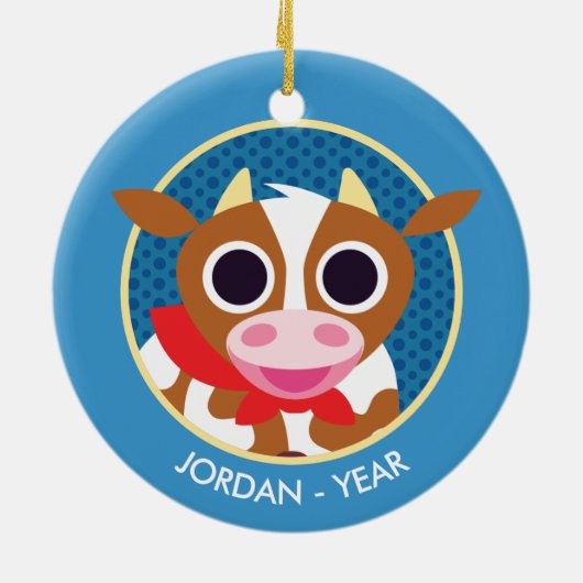 Décoration En Céramique Reba la vache (Dos)