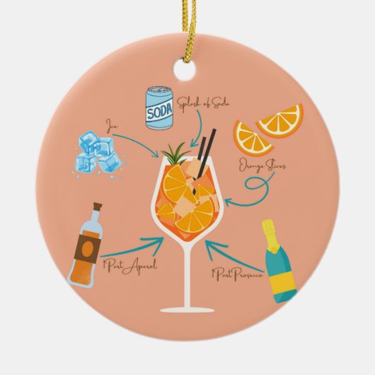 Décoration En Céramique Recette Aperol (Devant)