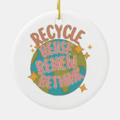 Décoration En Céramique Recycler réutiliser Renouveler repenser (Dos)