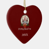 Décoration En Céramique Red Christmas Gnomes Elfes tendance (Droite)