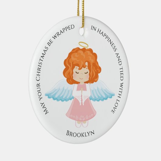 Décoration En Céramique Red Hair Angel Ceramic Ornament (Droite)