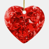 Décoration En Céramique Red Heart Love (Dos)