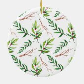 Décoration En Céramique Red Holly Motif Noël (Dos)