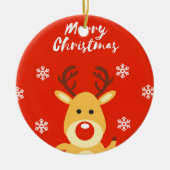 Décoration En Céramique Red nose deerb (Devant)