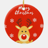Décoration En Céramique Red nose deerb (Dos)