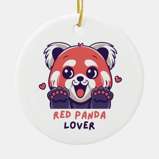 Décoration En Céramique Red Panda Lover (Devant)