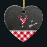Décoration En Céramique Red Plaid Reindeer Chalkboard Nom de famille<br><div class="desc">Ce tableau noir est décoré de plaid rouge et blanc,  avec un renne assorti... orné d'une fabuleuse écharpe verte ! Personnalisez-vous avec le nom de votre ou de votre être cher. Vous pouvez modifier les styles,  les tailles et les couleurs du texte à l'aide du menu de modification.</div>