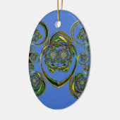 Décoration En Céramique Regardez mes courbes bleues (Gauche)