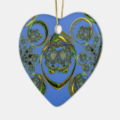 Décoration En Céramique Regardez mes courbes bleues (Gauche)