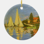 Décoration En Céramique Regatta à Argenteuil par Claude Monet (Dos)