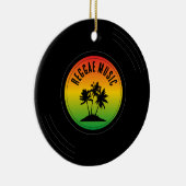 Décoration En Céramique Reggae Music Vinyl Record Christmas (Droite)