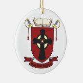 DÉCORATION EN CÉRAMIQUE RÉGIMENT ROBE NOIR (Droite)