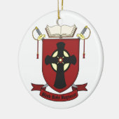 DÉCORATION EN CÉRAMIQUE RÉGIMENT ROBE NOIR (Gauche)