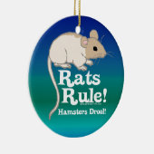 Décoration En Céramique Règle de rats ! (Droite)