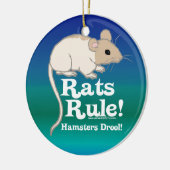 Décoration En Céramique Règle de rats ! (Gauche)