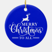 Décoration En Céramique Reindeer Silhouette Christmas Greeting and Photo  (Dos)