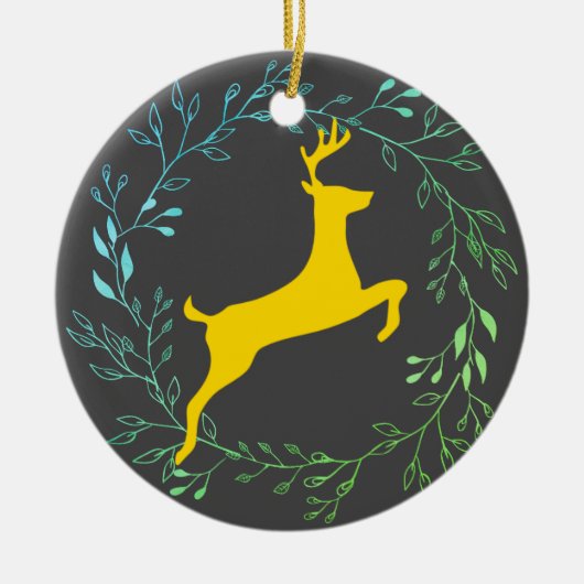 Décoration En Céramique Reinder - Blitzen (Devant)