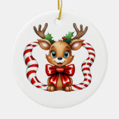 Décoration En Céramique Reinder de Noël (Devant)