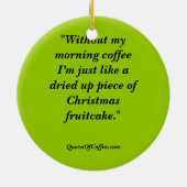 Décoration En Céramique Reine d'ornement de café (Dos)